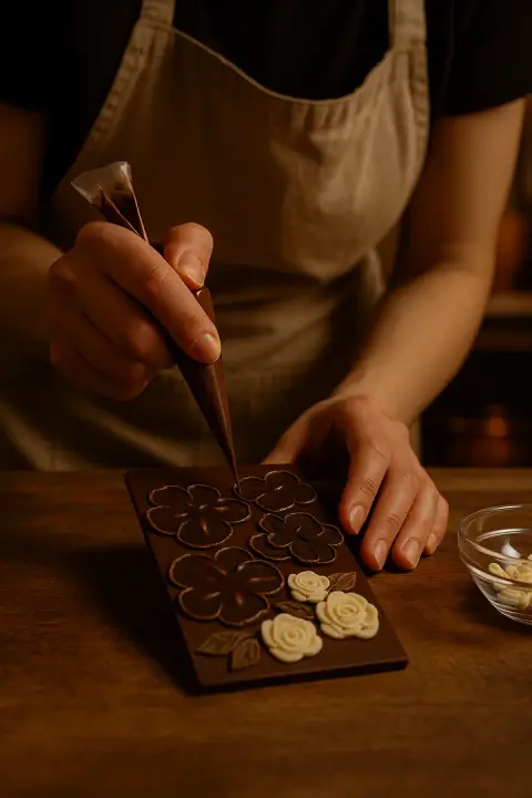 Handcrafted Chocolate Postcards - Süessi Grüessli - 3