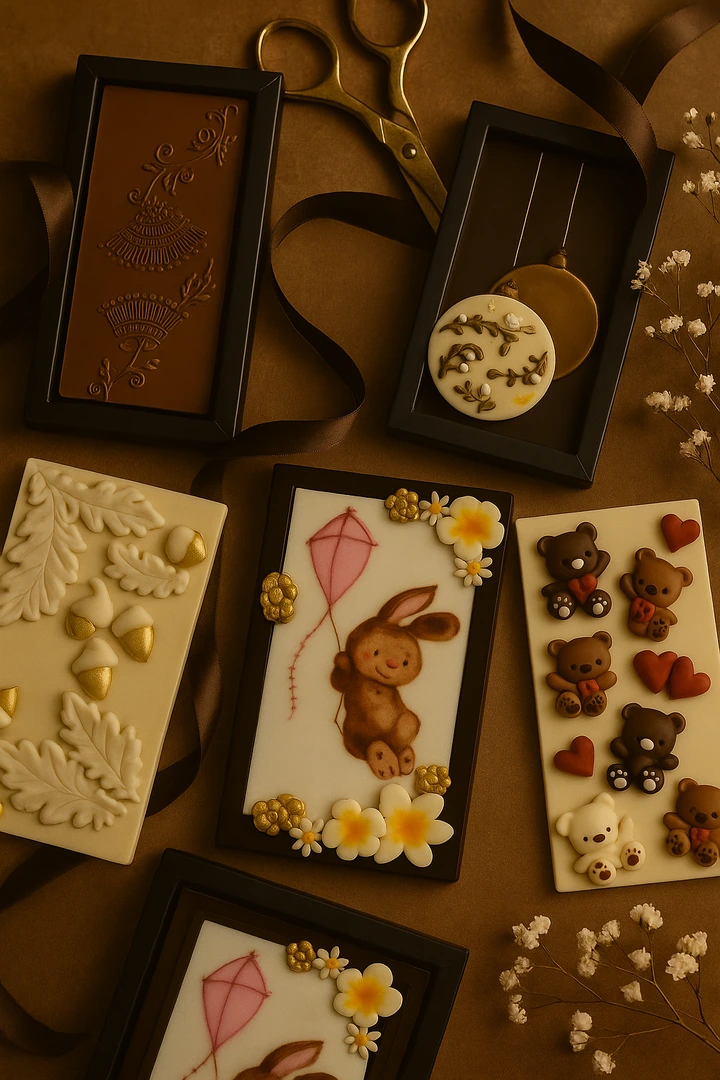 Handcrafted Chocolate Postcards - Süessi Grüessli - 3